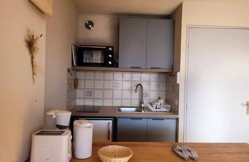 Pra Loup Apartment | Bright and spacious studio for 4 people, with a balcony and a beautiful view of the valley