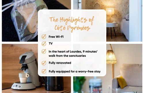 Lourdes Apartment | Côté Pyrénées - 9 min des Sanctuaires - Moderne & Équipé - Jusqu'à 4 couchages
