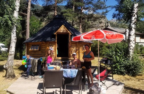 Saint-Martin-de-Queyrieres Cabin | Camping Caravaneige L'Iscle de Prelles* - Refuge Esprit Cabane 3 people Without sanitary facilities