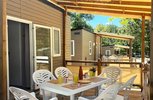 Moustiers-Sainte-Marie House | Campsite Tikayan Saint Clair* - Mobile home Colorado Confort 3 rooms 4/6 people Air-conditioned