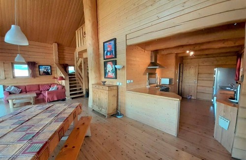 La Joue du Loup Ski Chalet | Chalet, 300m from resort center, view mountain, terrace, fireplace or stove, parking, tv, ski locker