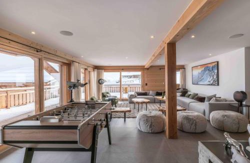 Combloux Ski Chalet | Chalet moderne à Combloux avec piscine et espace bien-être - FR-1-569-160