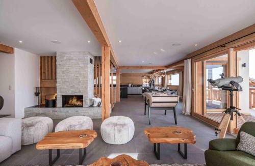Combloux Ski Chalet | Chalet moderne à Combloux avec piscine et espace bien-être - FR-1-569-160