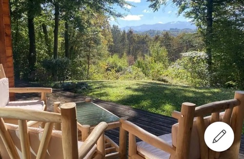 Lasseube House | Chalet with view of the Pyrenees Quiet, wooded setting Terrace with SPA