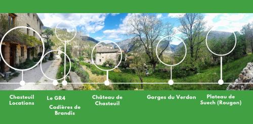Castellane Bed & Breakfast | Chambre des Arches, Gorges du Verdon, Cadre Magnifique