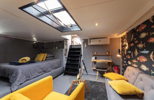 Lyon City Centre Boat Rental | Charmante cabine dans péniche avec terrasse privée et vue imprenable