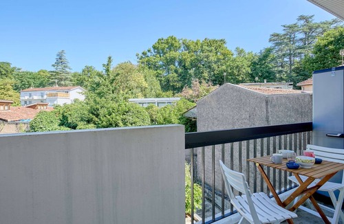 Barbotan-les-Thermes Apartment | Charming renovated studio with balcony, parking and pets allowed