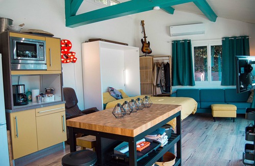 Collobrieres Apartment | Charming renovated studio with swimming pool