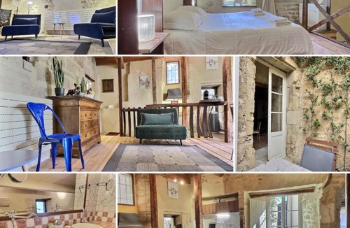 Remoulins Apartment | Chez Lydia - Loft cosy, départ canoë à pied, Proche Pont-du-Gard et Uzès