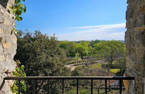 Sauve House | Domaine de Bagard - Gîte le MAZET 45m² 2/6 pers Terrace and garden