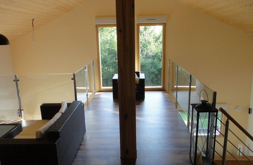 Langatte House | Exclusive feel-good house with fireplace, sauna, large terrace near the swimming lake