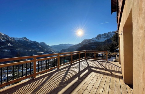 Puy-Saint-Andre House | Family chalet 10 pers. Serre Chevalier Briançon, exceptional view.