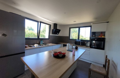 Trebeurden House | Family Home “Kernevez”: Near the Sea, Open View Upstairs, Private Terrace and Garden