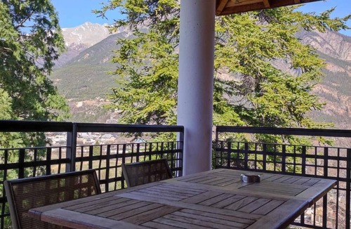 Jausiers Apartment | Floor -2, view valley, swimming pool, hammam, terrace, parking, tv, 50m², Pra Loup