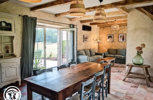 Cajarc House | Gîtes de France® - La Grange de René with wood-fired Nordic bath
