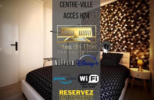 Chateau-Thierry Apartment | Gîtes de l'isle Château-Thierry - WiFi Fibre - Netflix, Disney, Amazon - Séjours Pro