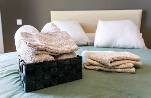 Lanvollon Bed & Breakfast | Guest Room 'Chambre Taupe' with Shared Pool, Communal Terrace and Wi-Fi