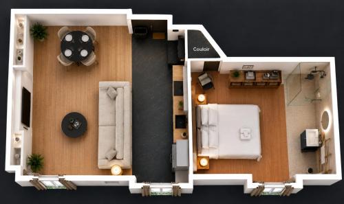 Guingamp Apartment | Hôtel Lefort - Le Cocon Harmonieux - proche gare et centre