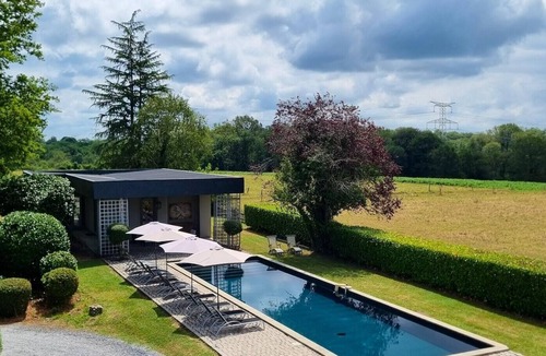 Bournos House | Homerez - Big house for 19 ppl. with swimming-pool, sauna and garden at Bourmos