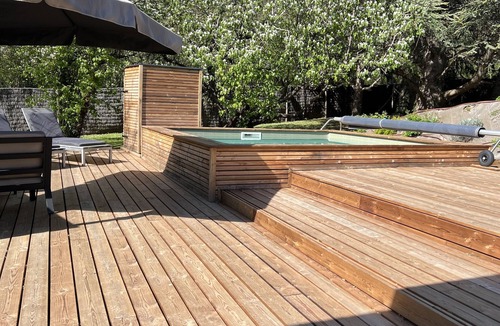 Montauban House | In a green setting, my wooden house with its private swimming pool