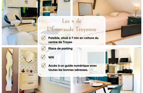 Troyes Apartment | L'Émeraude Troyenne - Wifi & Lave linge - Paisible