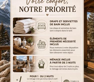 Formigueres Apartment | L'esprit chalet - draps et serviettes inclus