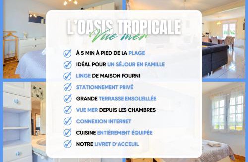 Etables-sur-Mer House | L'Oasis Tropicale - Vue mer & Plage à 7 min à pied