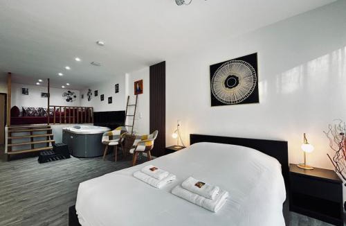 Reims Apartment | La détente marocaine studio jacuzzi et terrasse