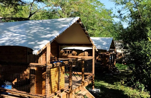 Marciac House | Lake Camping * - Mobile home PMR Comfort + 30m2 (2 bedrooms) + covered terrace 4 people