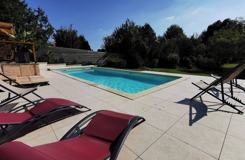 Sault-Saint-Remy House | Large country house with heated pool, wooded grounds, lovely terrace.