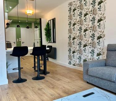 Quartier Beauregard-Boufflers-Buthegnemont-Boudonville Apartment | Le Chardon Nancy- 2 chambres- parking gratuit- proche transports et Zénith