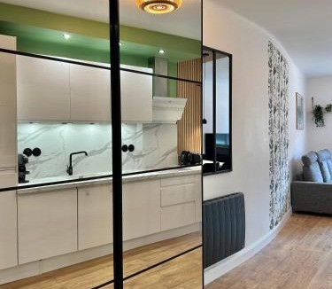 Quartier Beauregard-Boufflers-Buthegnemont-Boudonville Apartment | Le Chardon Nancy- 2 chambres- parking gratuit- proche transports et Zénith