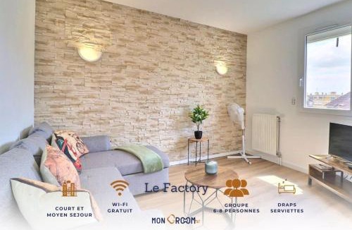 Troyes Apartment | Le Factory - idéal PRO/famille*WiFi*parking privé