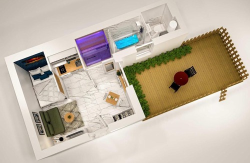 Coutures Apartment | Le Petit Rémois - Sauna & Balneo