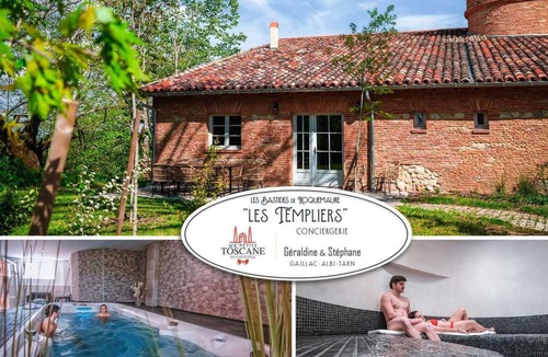 Roquemaure House | Le Templier - Swim spa - Hamman - Sauna - 14 pers