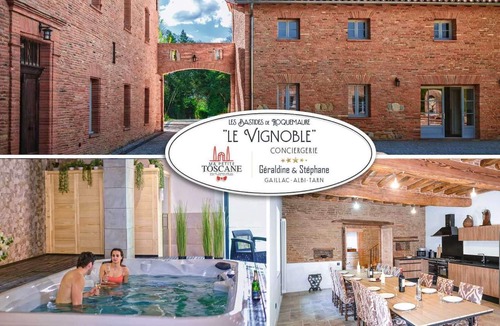 Roquemaure House | Le Vignoble - Swim spa - Hamman - Sauna - 12 pers