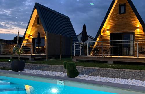 Saint-Utin Cabin | Lodge Lady Tipi 2 avec jacuzzi et piscine