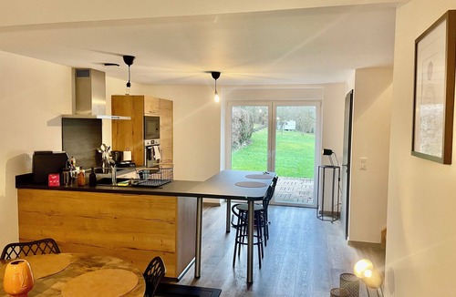 Schalbach House | Loft & house Sauna, terrace, private garden!