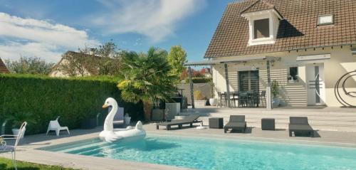 Saint-Leger-Pres-Troyes House | Ma Douce Bulle Piscine & Détente Villa partagée