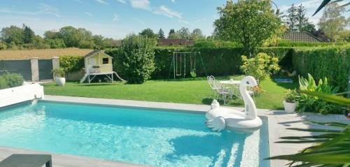 Saint-Leger-Pres-Troyes House | Ma Douce Bulle Piscine & Détente Villa partagée
