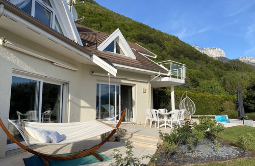 Veyrier-du-Lac Villa | Magnificent 5-star villa with lake and mountain views, air-conditioned