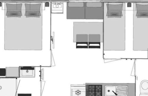 La Douze Other | Mobil home charmant avec terrasse, 4 personnes - API-1-52-1073