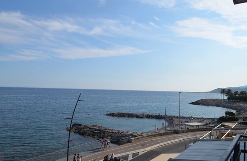 Imperia Apartment | Modern design apartment directly on the beach with frontal sea view and dream ba