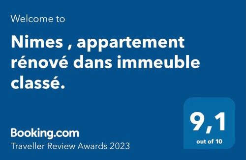 Nimes City Centre Apartment | Nimes , appartement rénové dans immeuble classé.