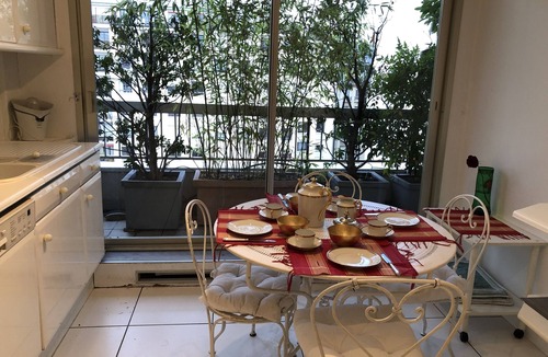 Porte-Dauphine Apartment | Paris 16 Luxe apt Trocadéro Terrace 2 rooms 2 bathrooms clim Eiffel tower view. classified