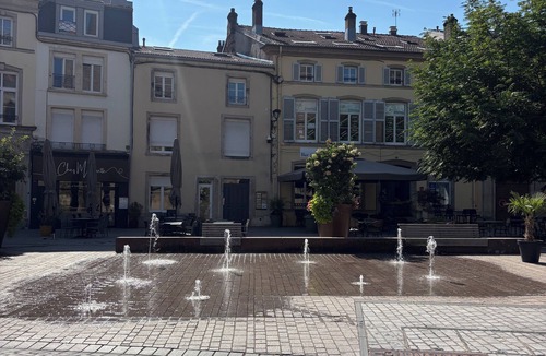 Epinal Apartment | Place de l'Âtre: exceptional view of the basilica