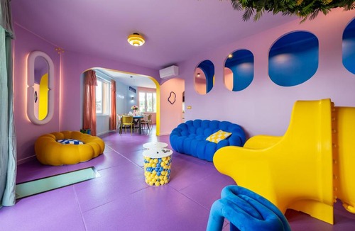Provins Apartment | Pop & Fun à Provins avec Climatisation, toboggan et cinema room