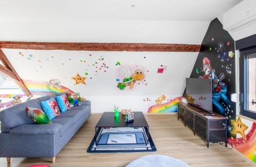 Muttersholtz Apartment | Proche Europa-Park, Appartement Fun & Familial, Clim, Jardin