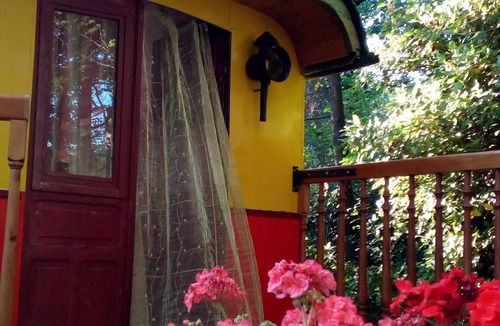 Marsanne Cabin | ROULOTTE TZIGANE DROME, AU BORD DU RUISSEAU Ideal for a quiet weekend break