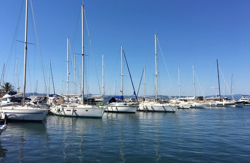 Porquerolles Boat Rental | Sail boat at berth island of Porquerolles